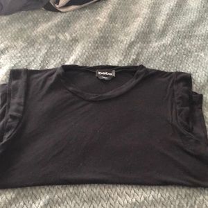 bebe sleeveless t shirt